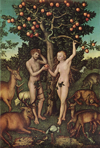 Adam and Eve by Lucas Cranach the Elder